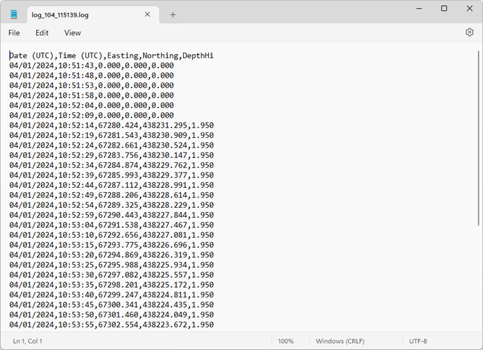 Use the Analyze File option to inspect the contents of a log file.