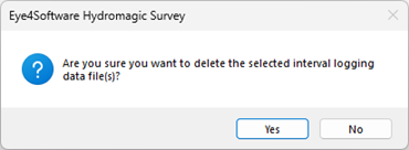 You always have to confirm removal of log files