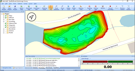 Hydromagic after completing a sounding